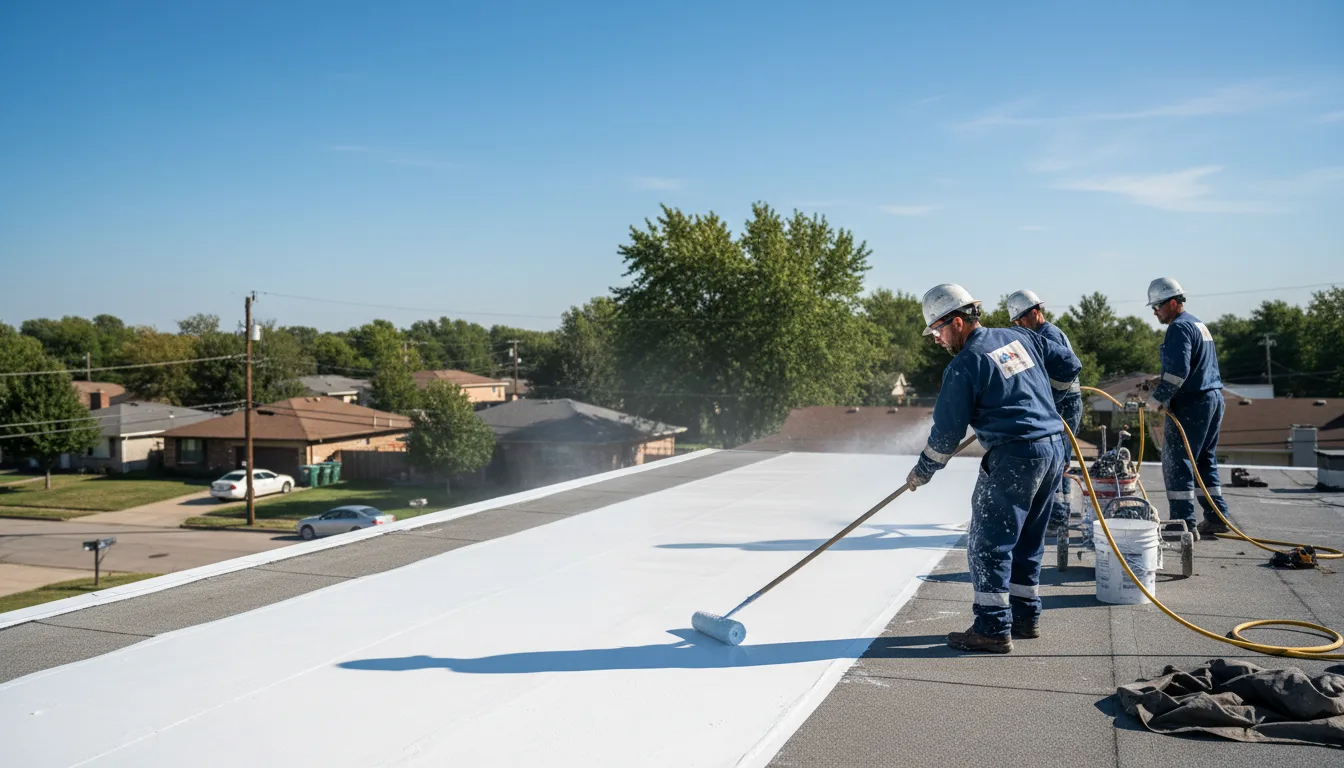 Commercial roof coating in Buffalo Junction, VA near me